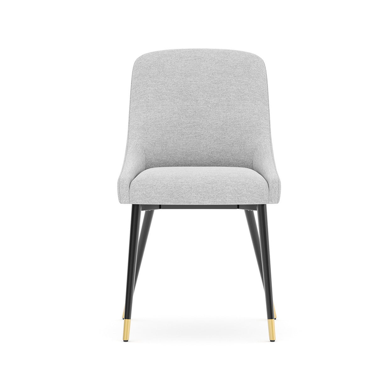 COLAMY LUMA Modern Fabric & Metal Dining Chair