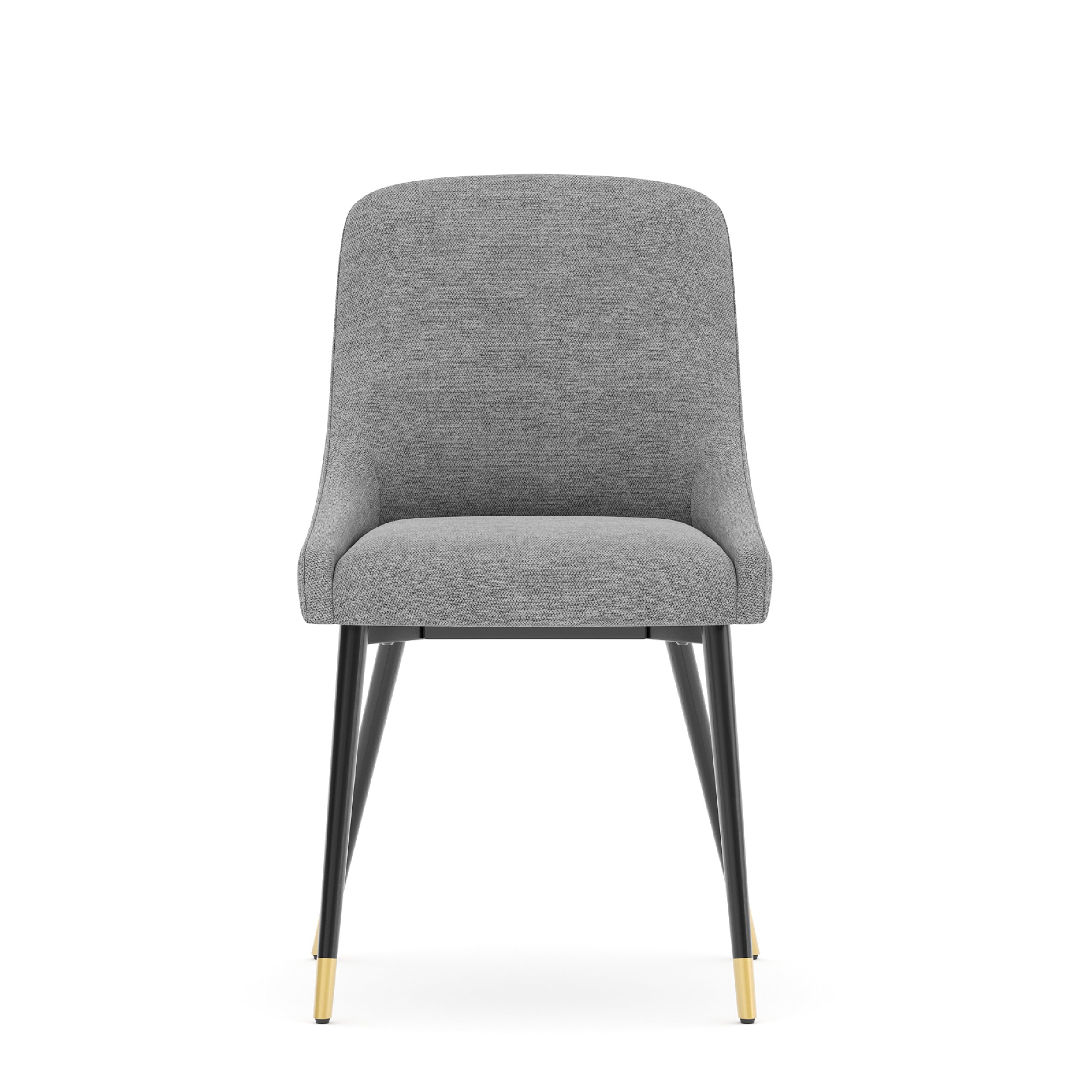 COLAMY LUMA Modern Fabric & Metal Dining Chair