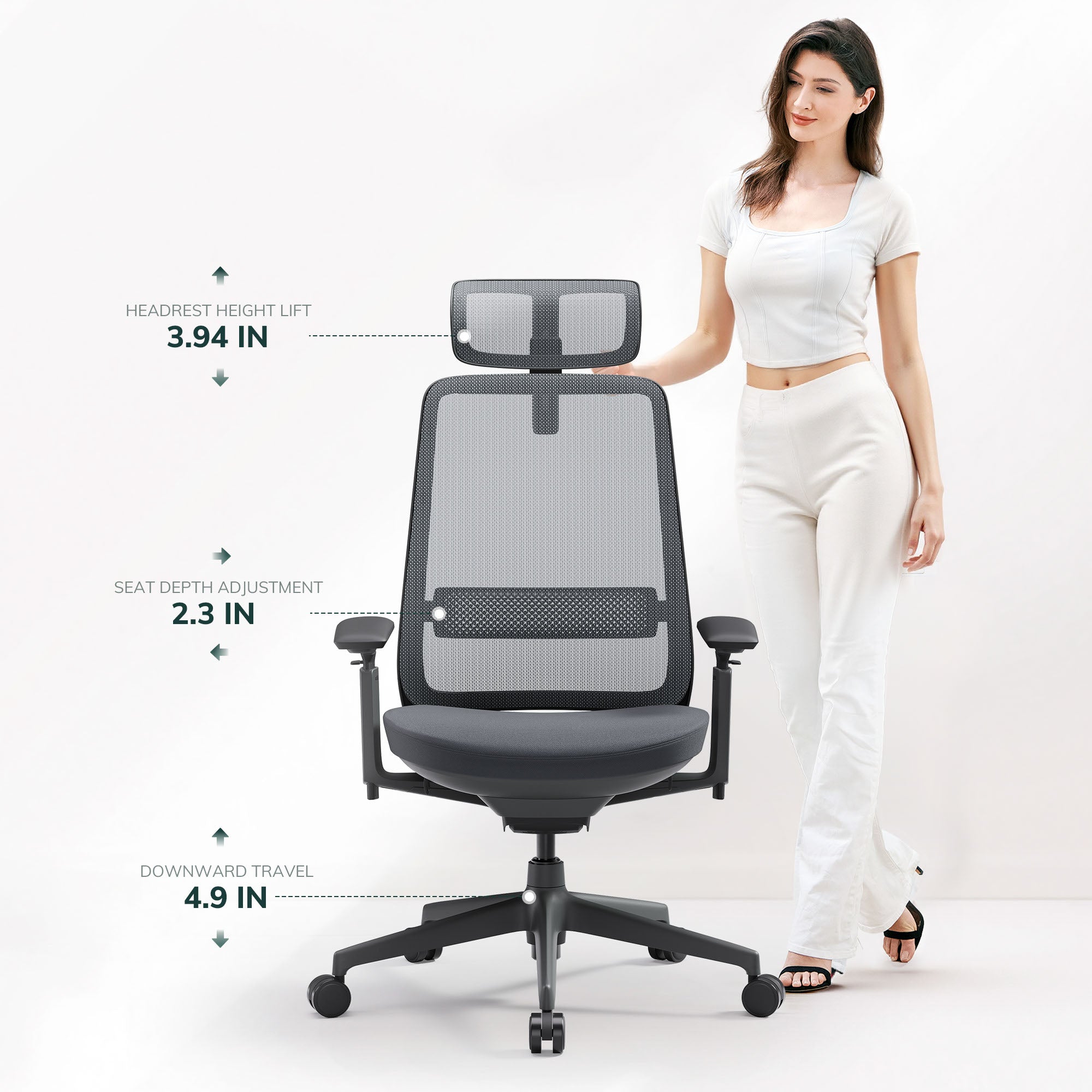 COLAMY VELIA Mesh Ergonomic Tech Office Chair