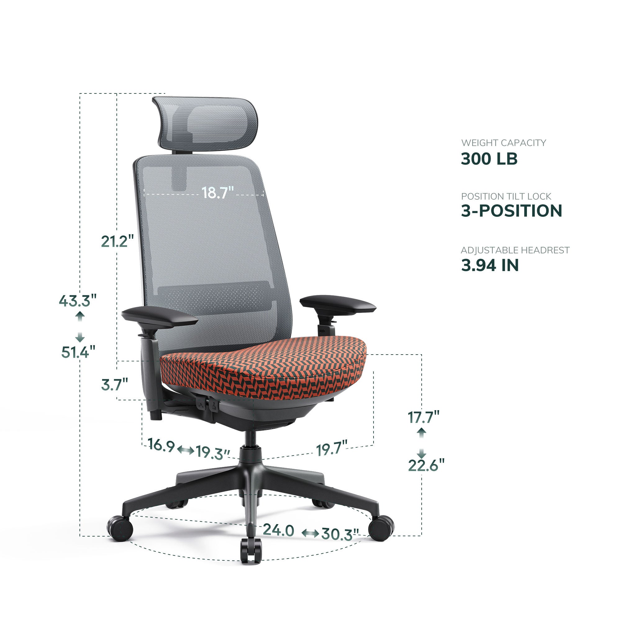 COLAMY VELIA Mesh Ergonomic Tech Office Chair