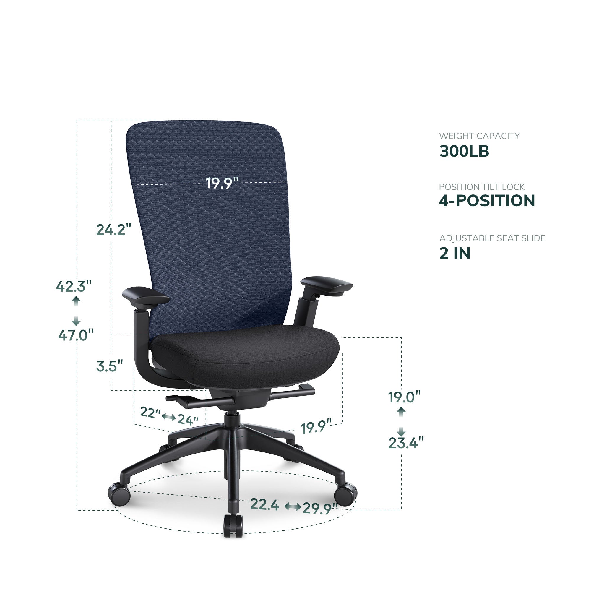 COLAMY NEZA Contemporary Office Office Chair
