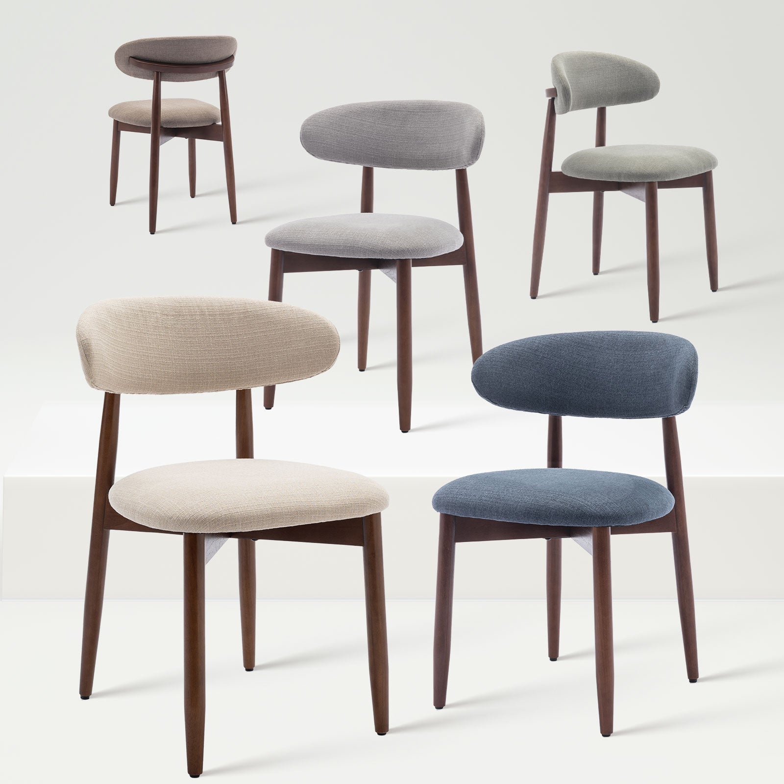 COLAMY NOYA Mid-Century Modern Dining Chair