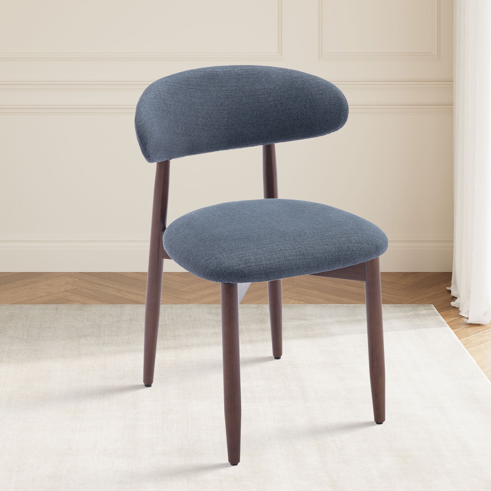 COLAMY NOYA Mid-Century Modern Upholstered Dining Chair