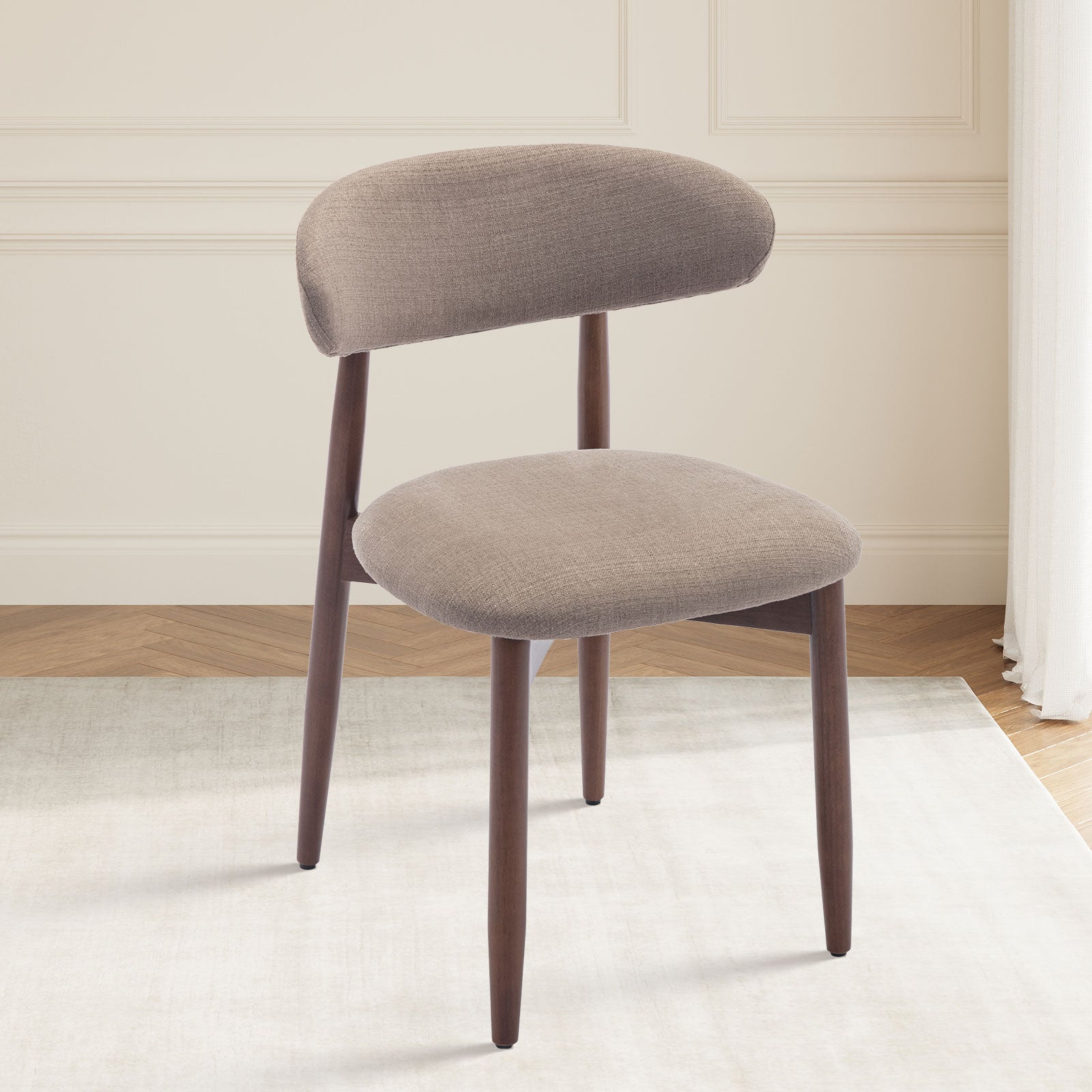 COLAMY NOYA Mid-Century Modern Upholstered Dining Chair