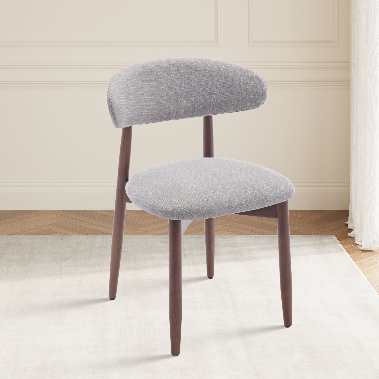 COLAMY NOYA Mid-Century Modern Upholstered Dining Chair