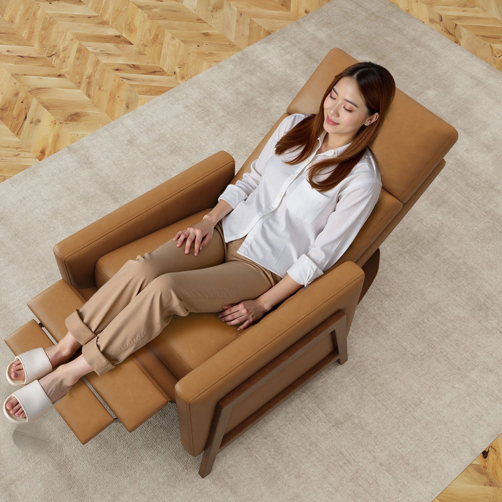 COLAMY RONIN Mid-Century Modern Accent Chair