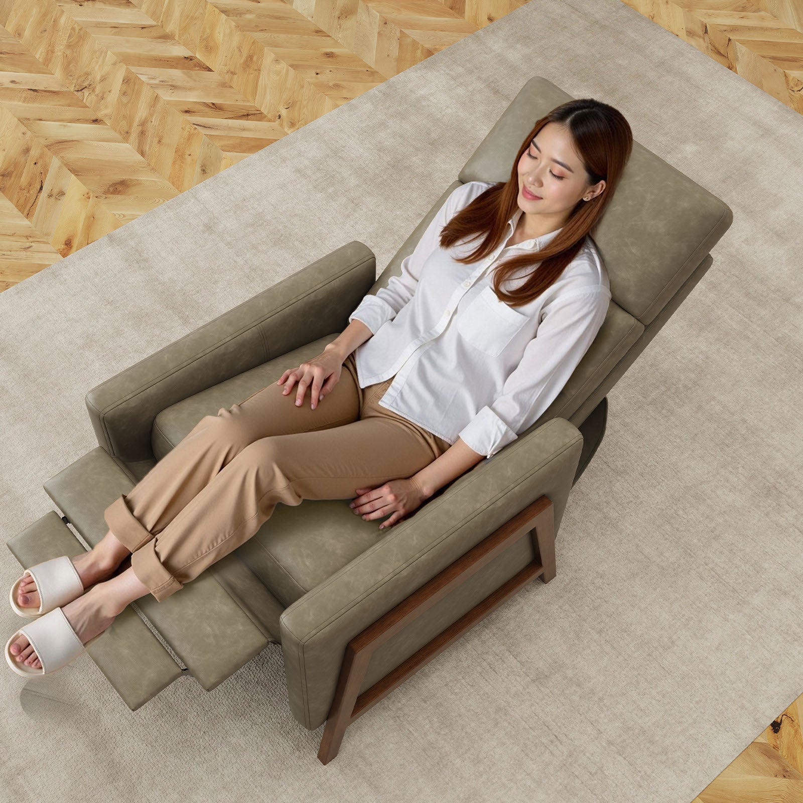 COLAMY RONIN Mid-Century Modern Accent Chair