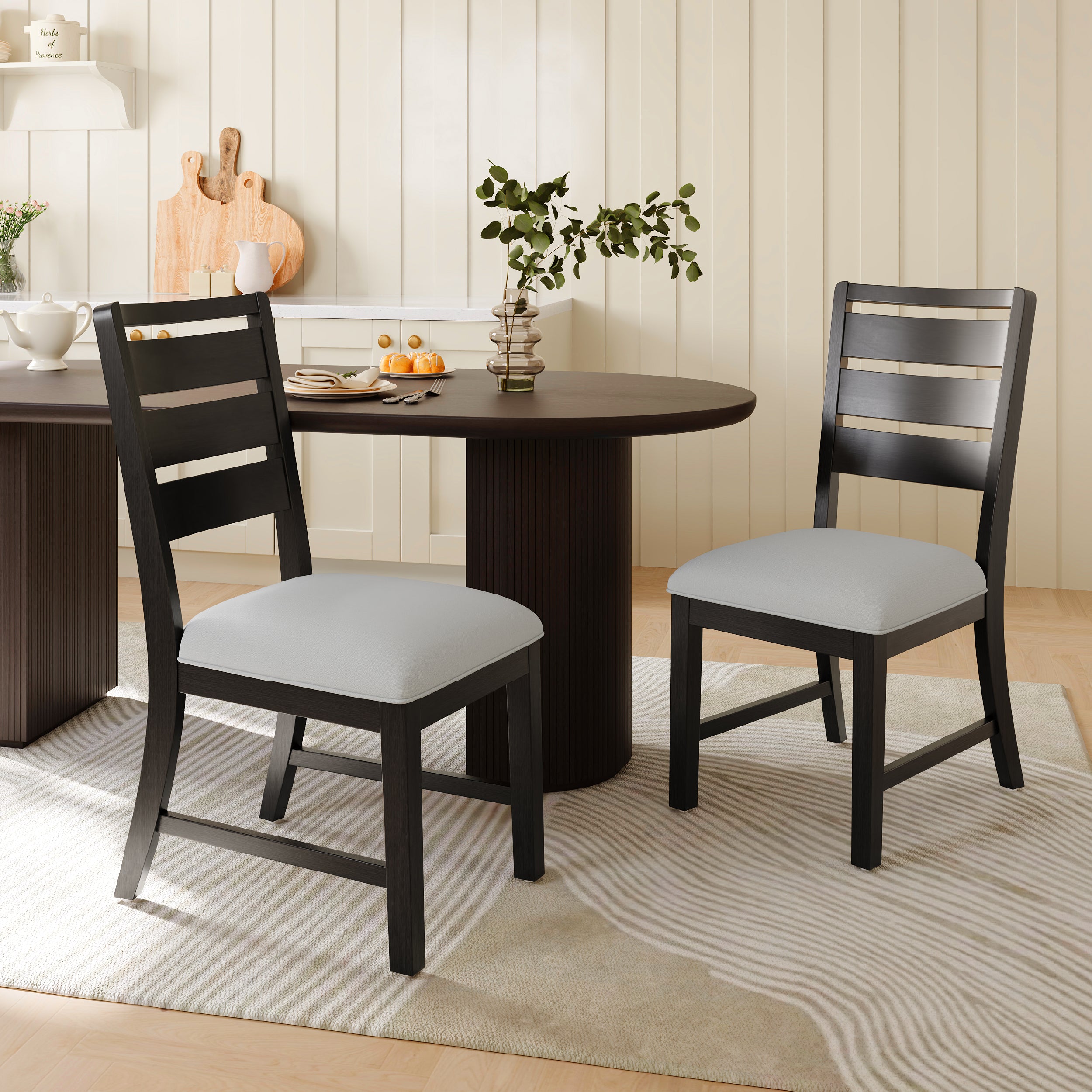 COLAMY SERA Solid Wood Comfort Dining Chair