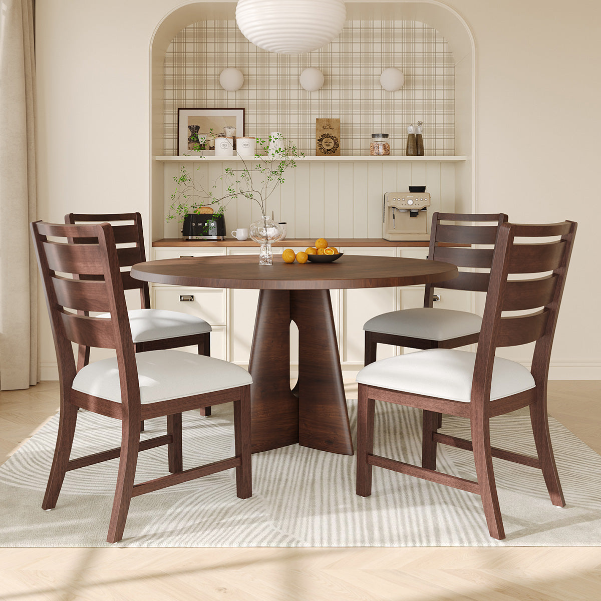 COLAMY SERA Solid Wood Comfort Dining Chair