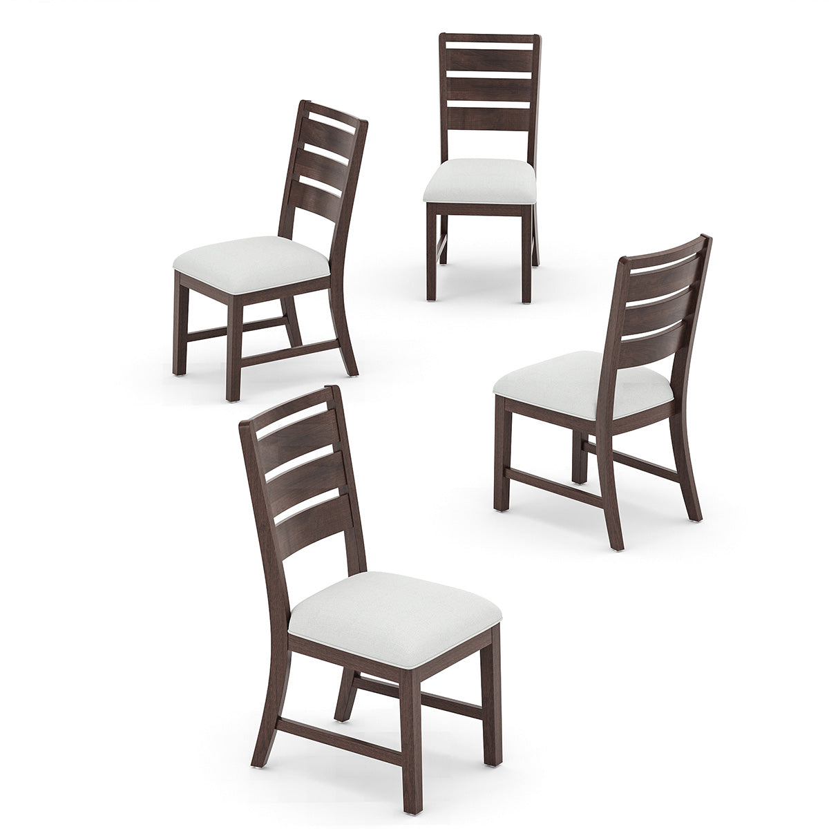 COLAMY SERA Solid Wood Comfort Dining Chair