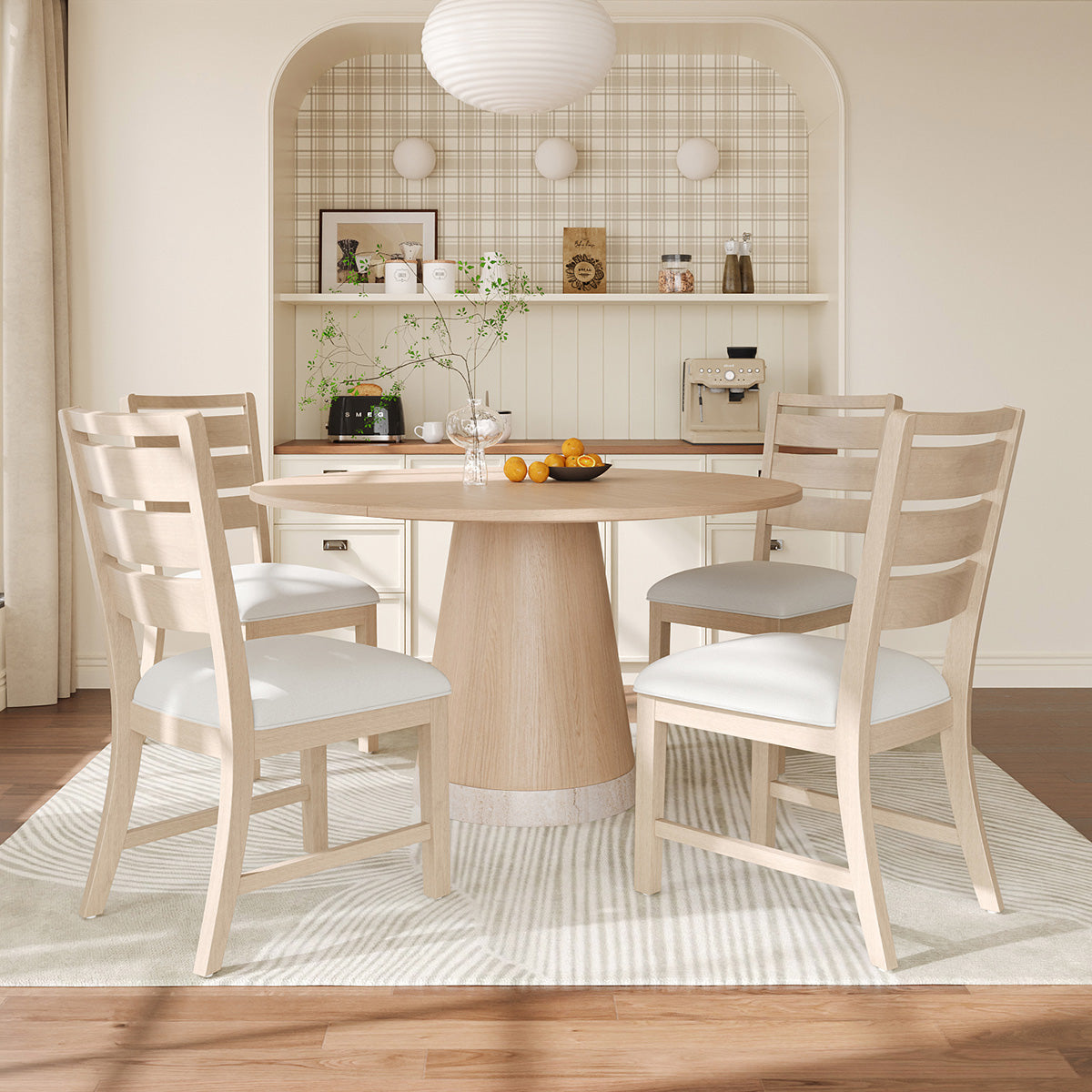 COLAMY SERA Solid Wood Comfort Dining Chair