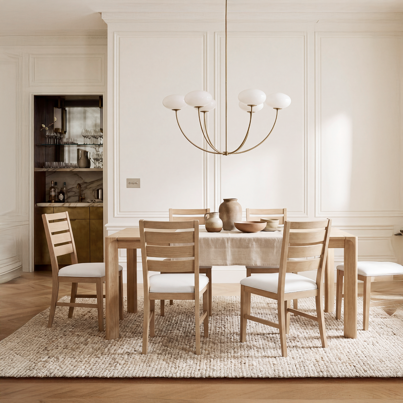 COLAMY SERA Solid Wood Comfort Dining Chair