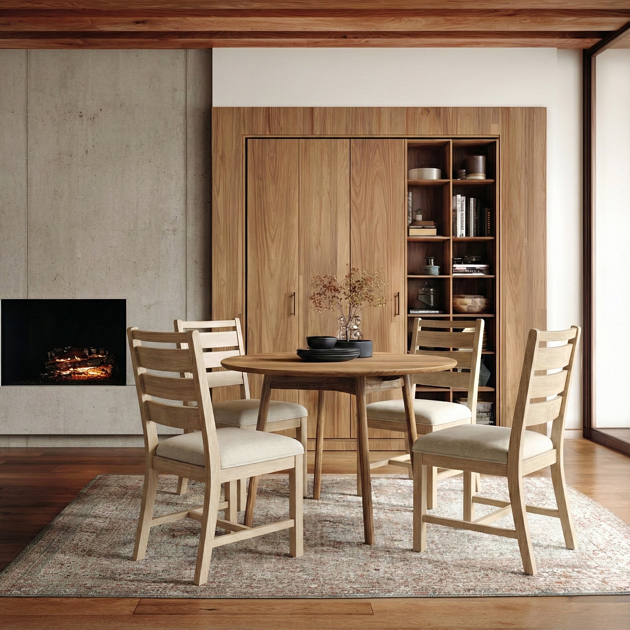 COLAMY SERA Solid Wood Comfort Dining Chair