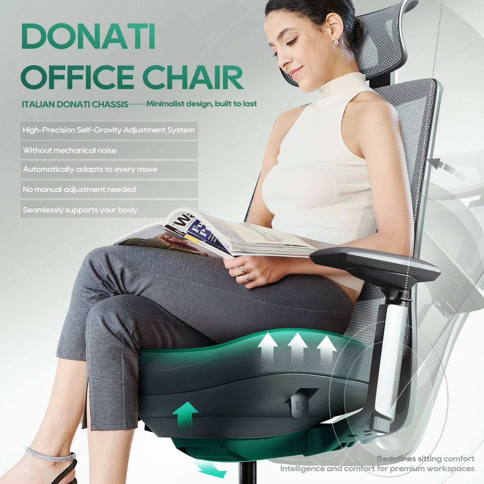 COLAMY VELIA Ergonomic Tech Office Chair