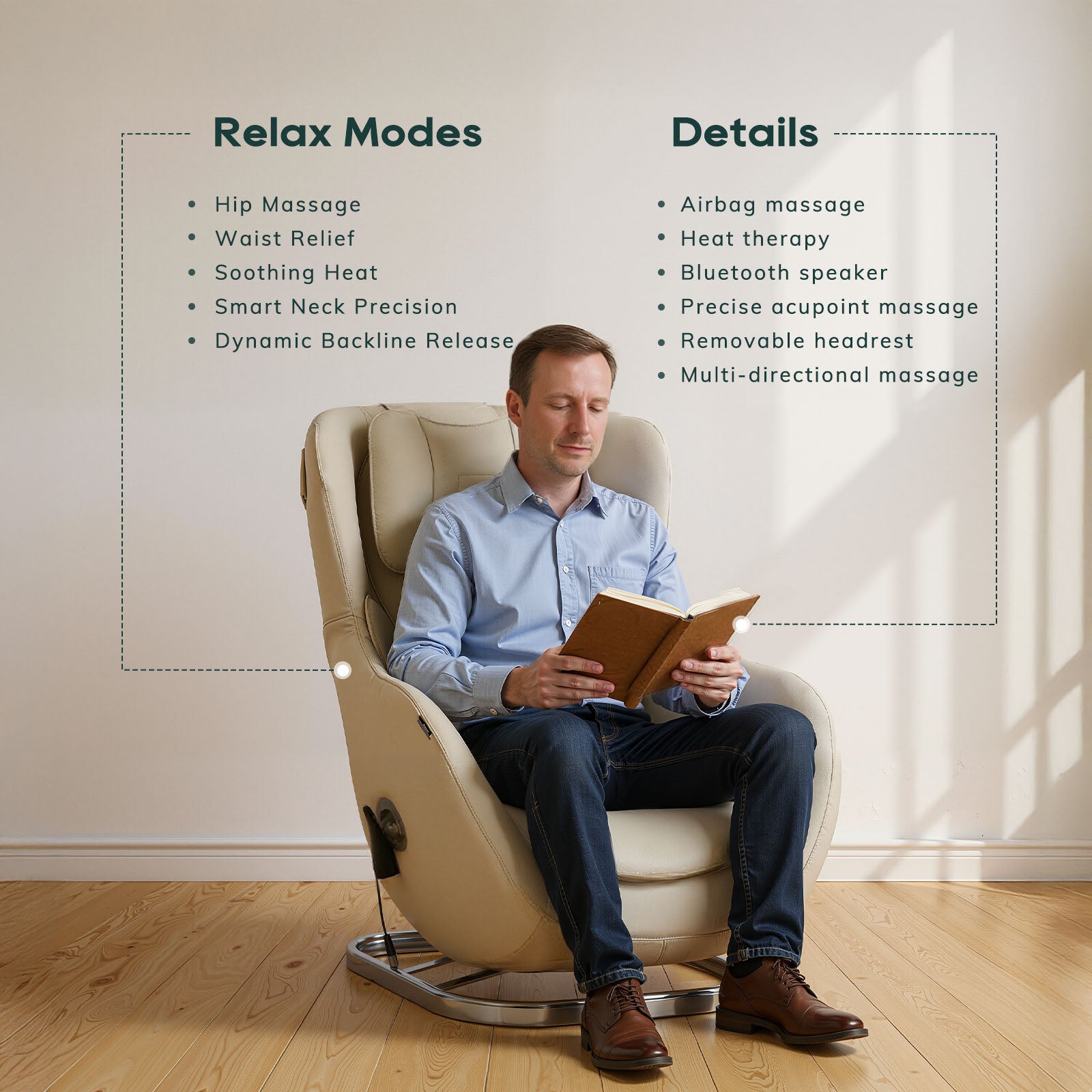COLAMY MOORI Smart Relaxation Massage Chair