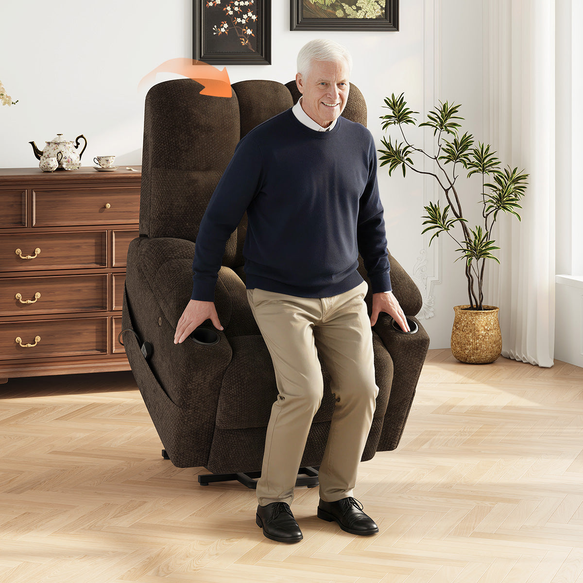 COLAMY SERENE Power Lift Recliner Massage Chair