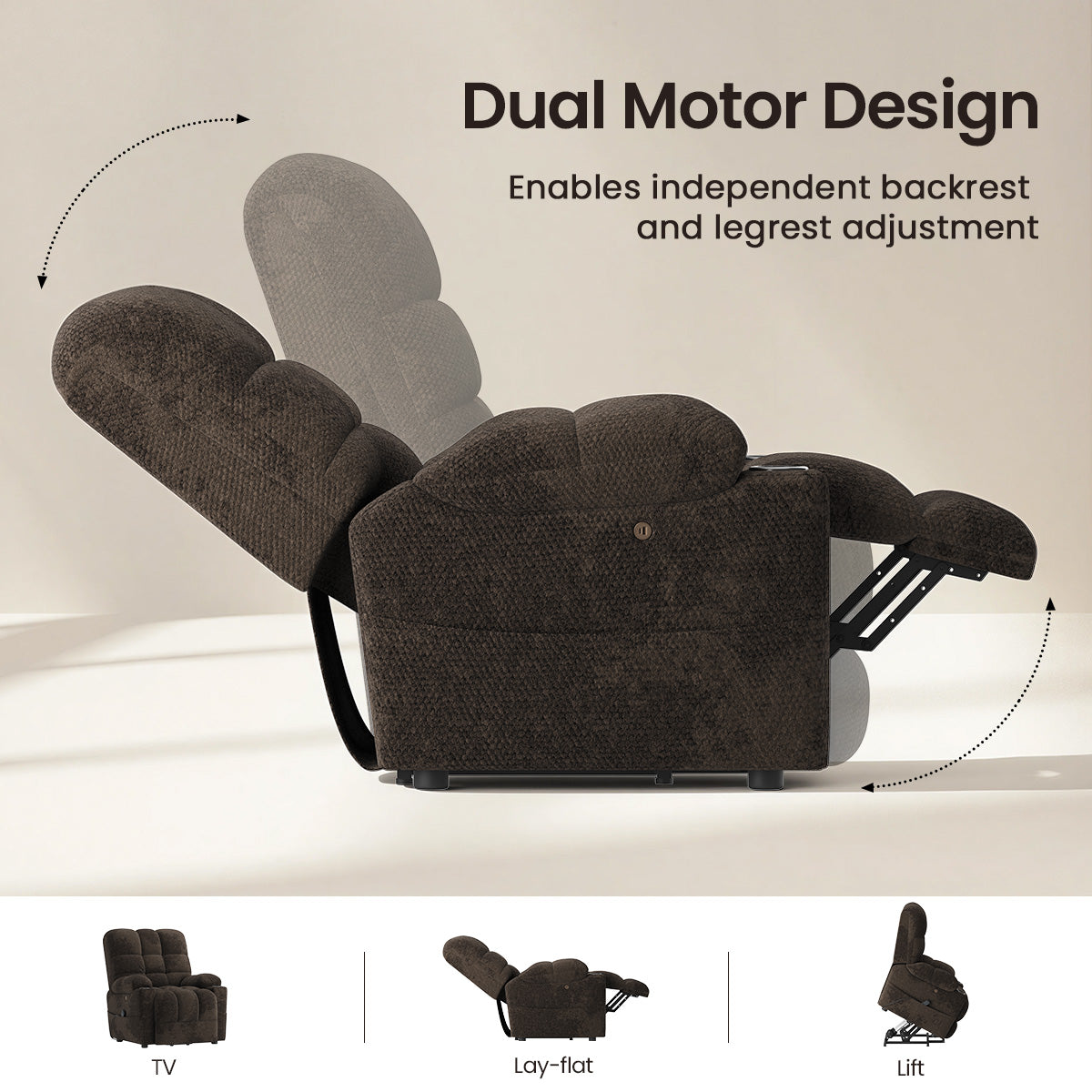 COLAMY SERENE Power Lift Recliner Massage Chair