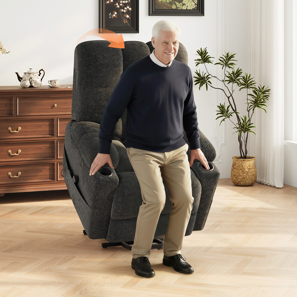 COLAMY SERENE Power Lift Recliner Massage Chair