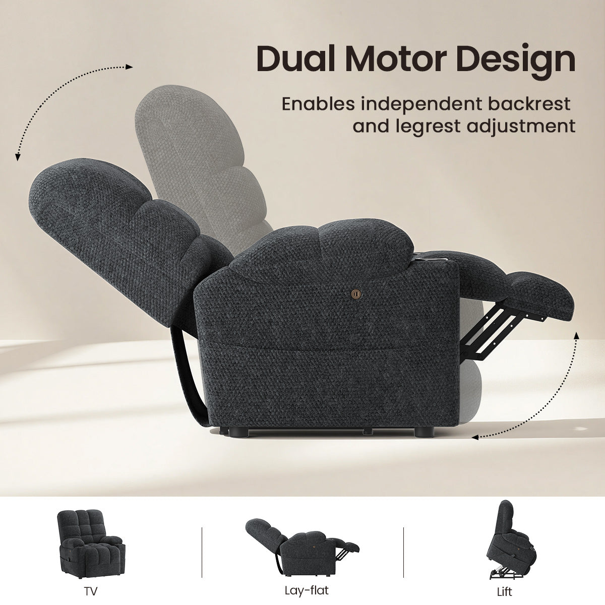 COLAMY SERENE Power Lift Recliner Massage Chair