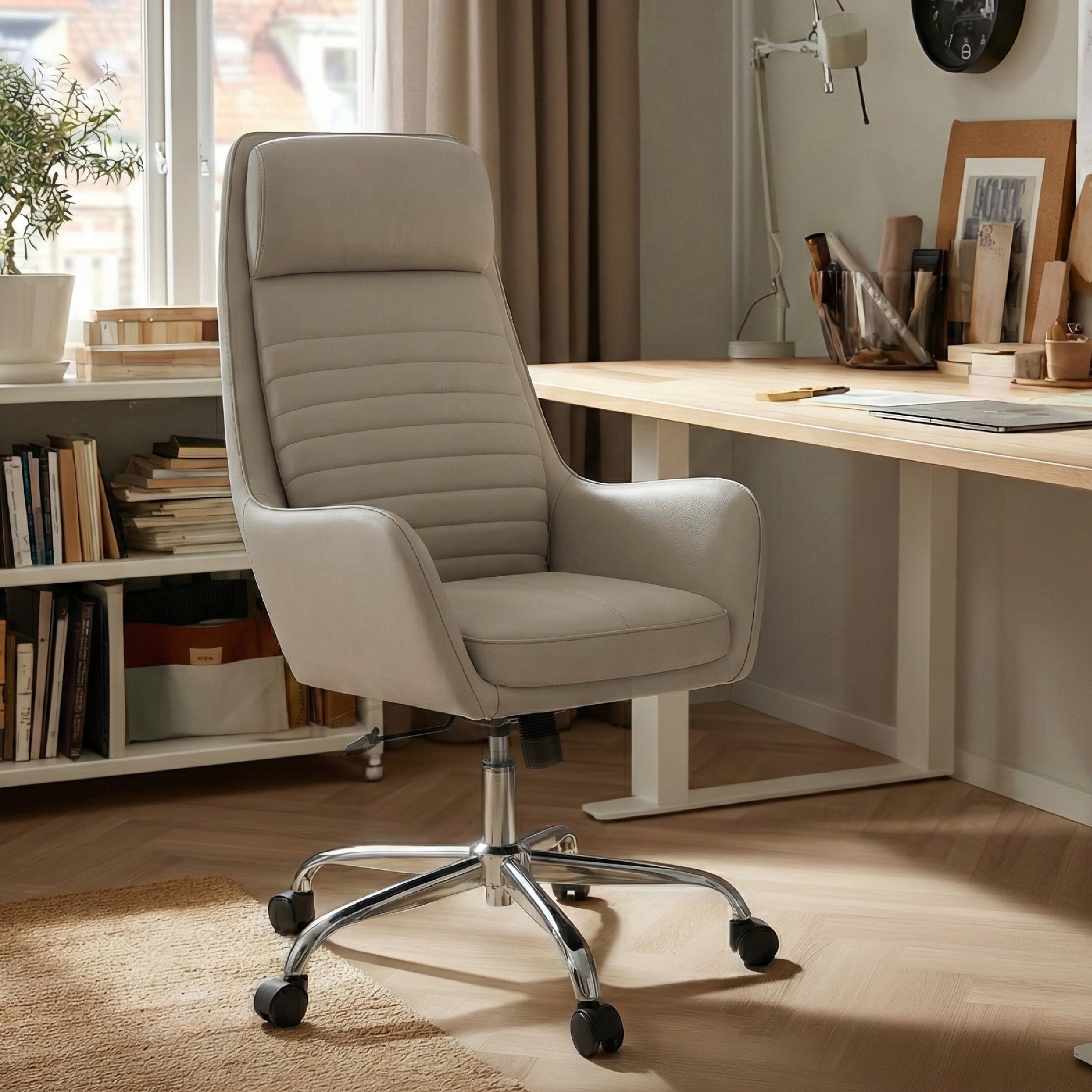 Colamy ELLIS Study & Home Office Swivel Chair with Casters