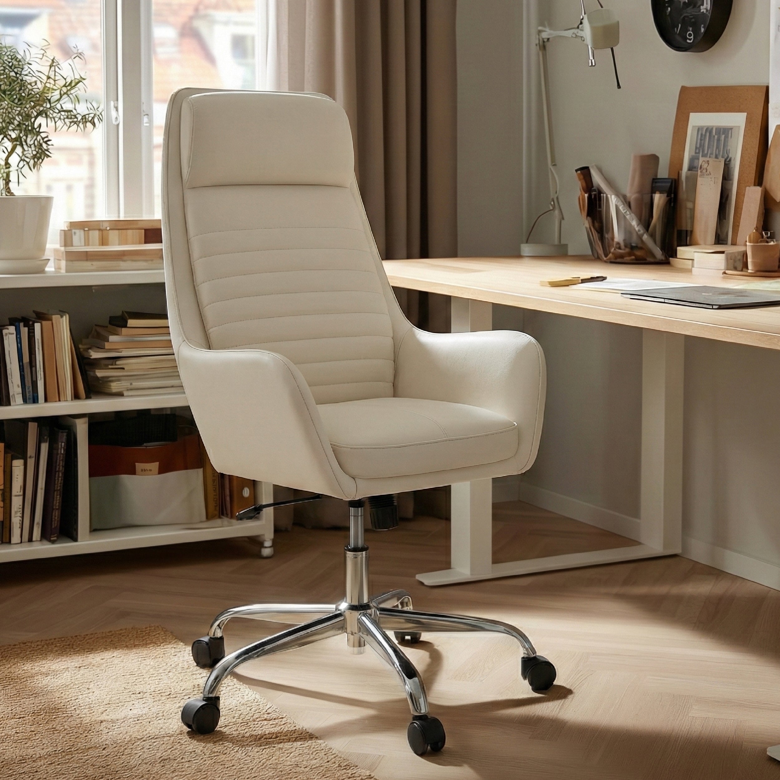 Colamy ELLIS Study & Home Office Swivel Chair with Casters