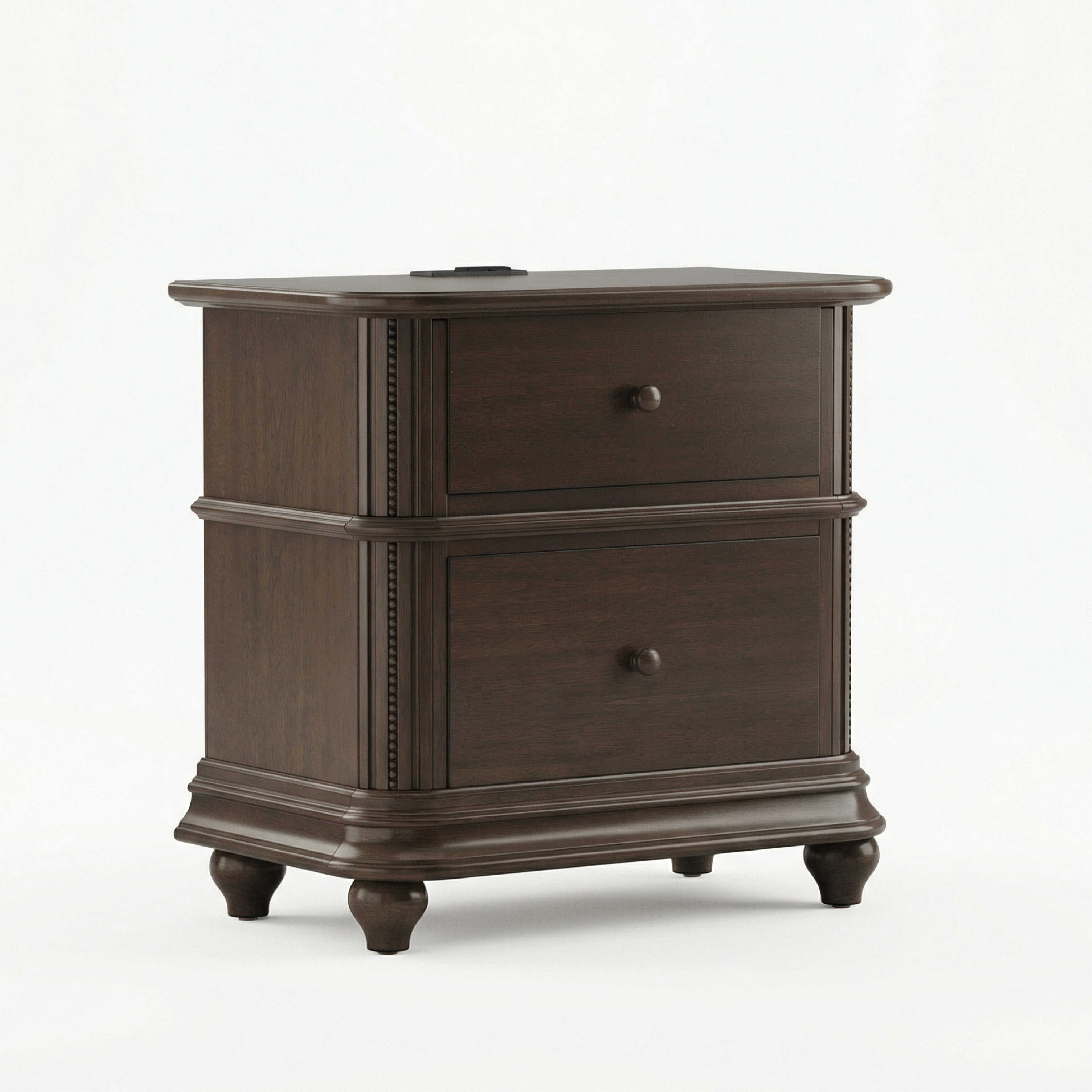 COLAMY ROWAN 2-Drawer Nightstand