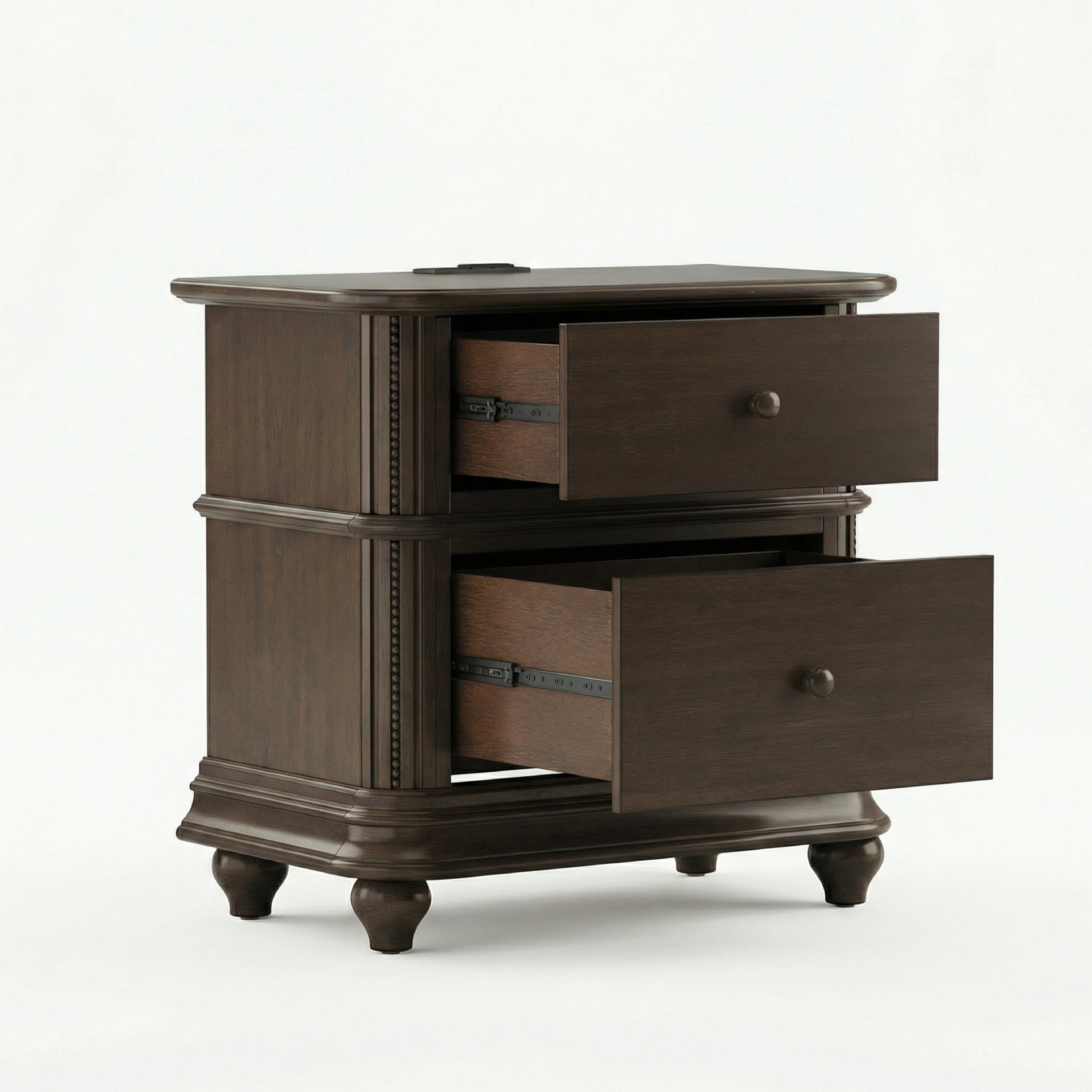 COLAMY ROWAN 2-Drawer Nightstand