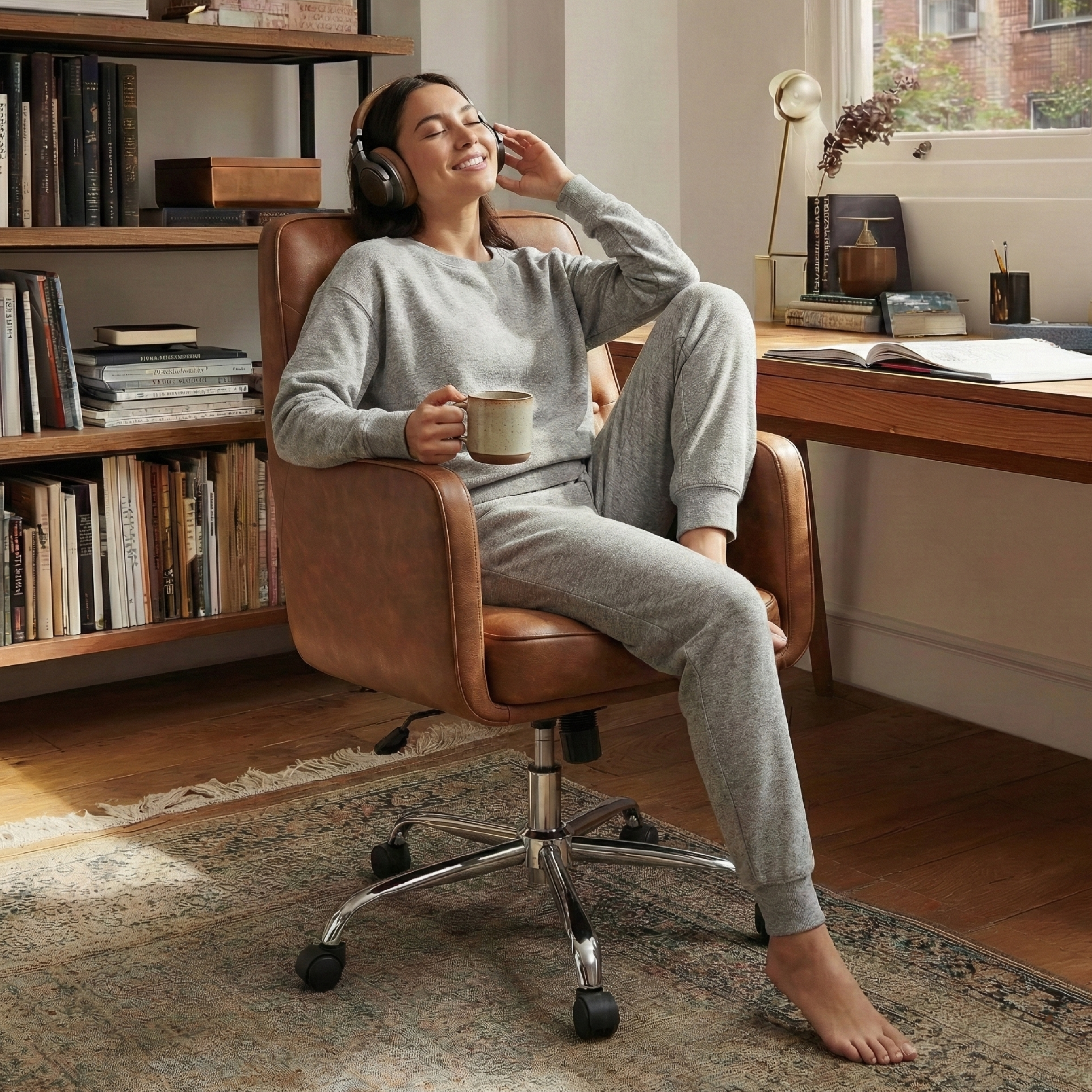 Colamy VERSO Multi-Scenario Swivel Chair with Tufted Back