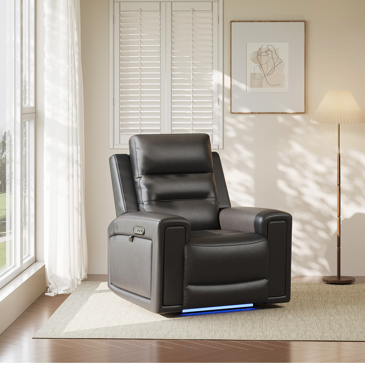 COLAMY AURA Power Recliner with Ambient Lighting
