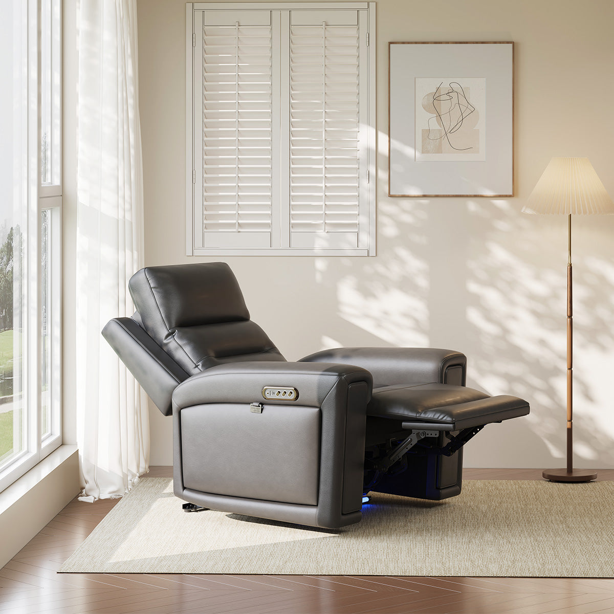 COLAMY AURA Power Recliner with Ambient Lighting