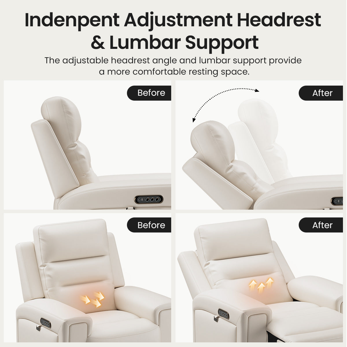 COLAMY AURA Power Recliner with Ambient Lighting