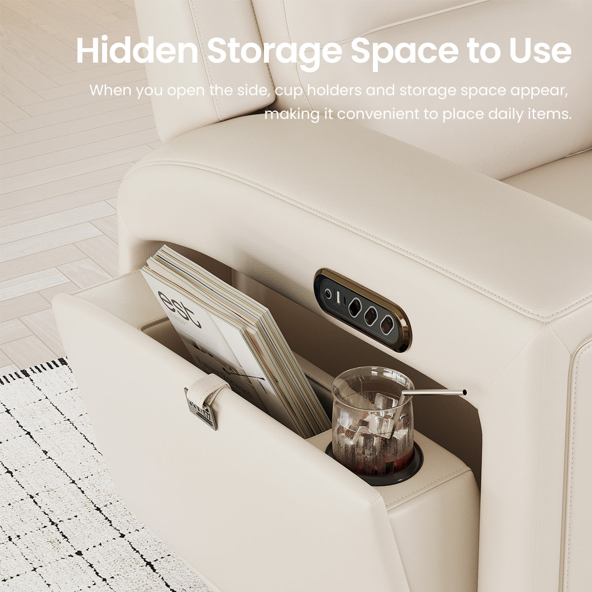 COLAMY AURA Power Recliner with Ambient Lighting