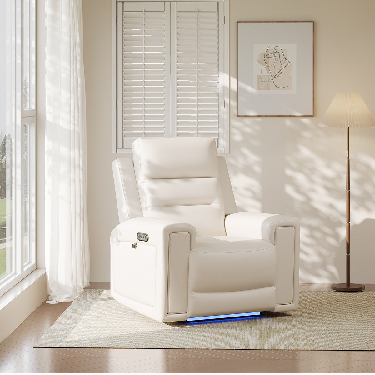 COLAMY AURA Power Recliner with Ambient Lighting