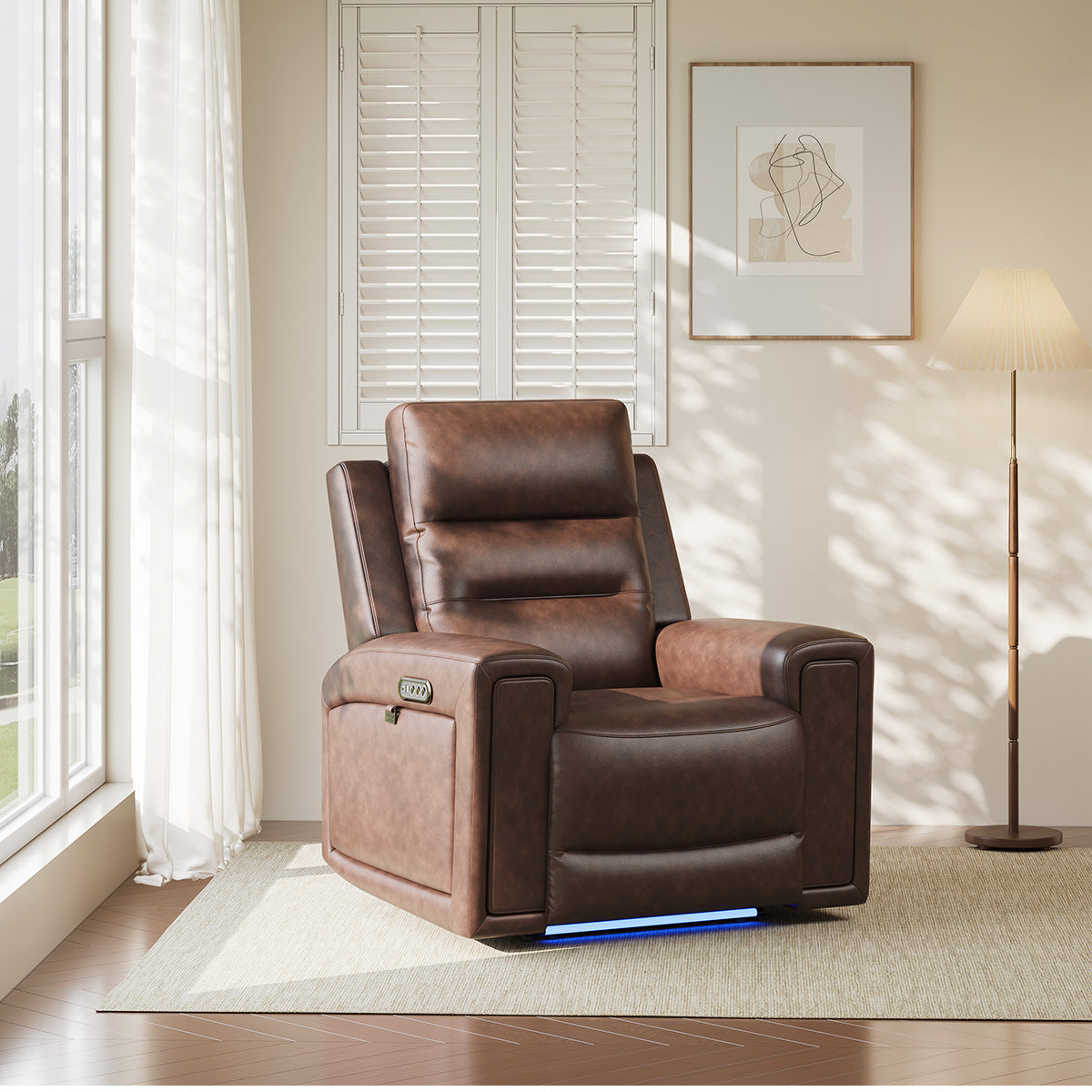 COLAMY AURA Power Recliner with Ambient Lighting