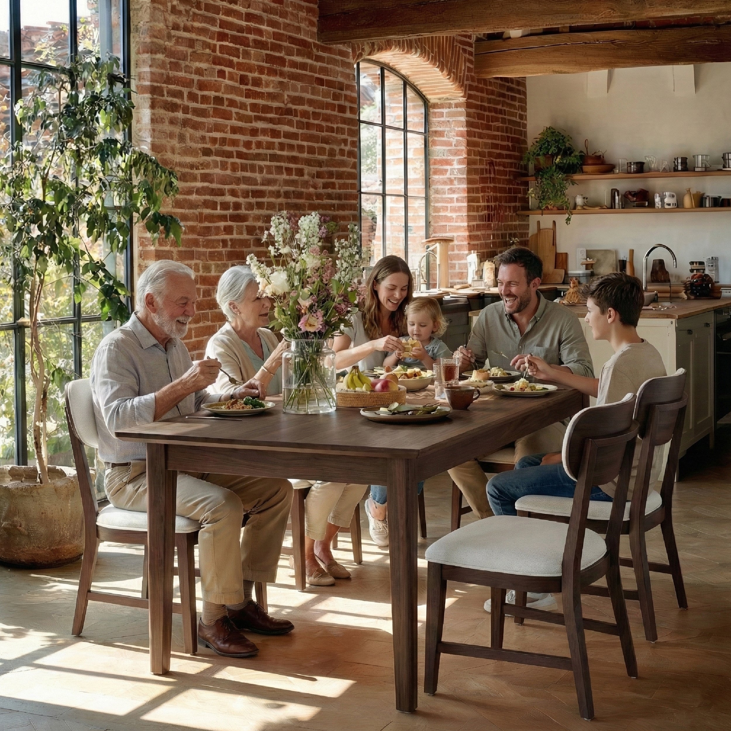 COLAMY PURA Solid Wood Dining Chair with OEKO-TEX® Fabric