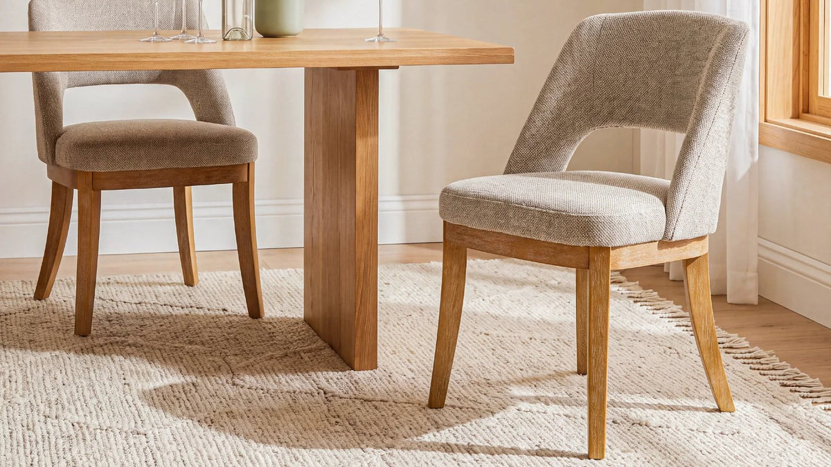 fabric upholstered dining chairs
