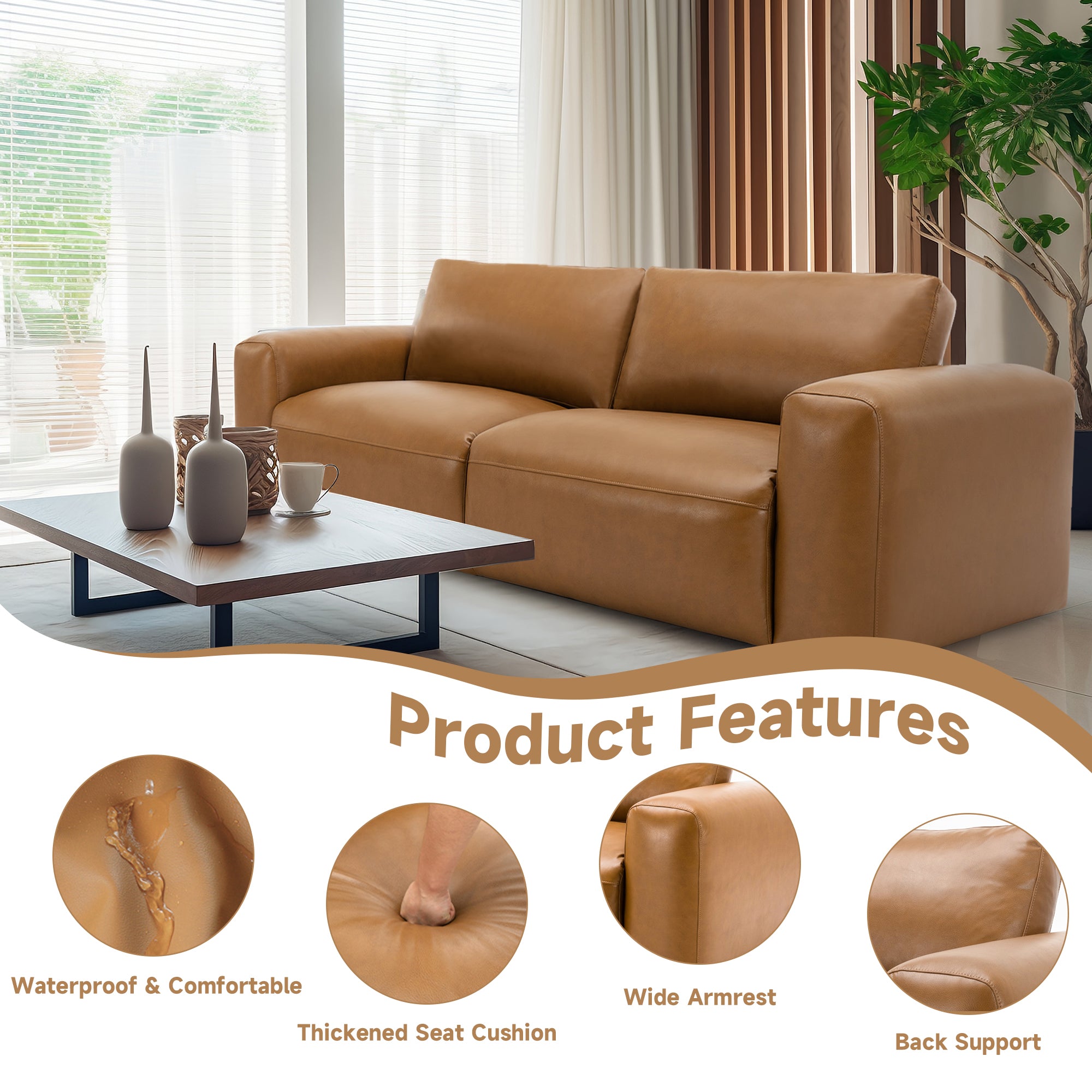 COLAMY MONDO Modern Minimalist Sofa