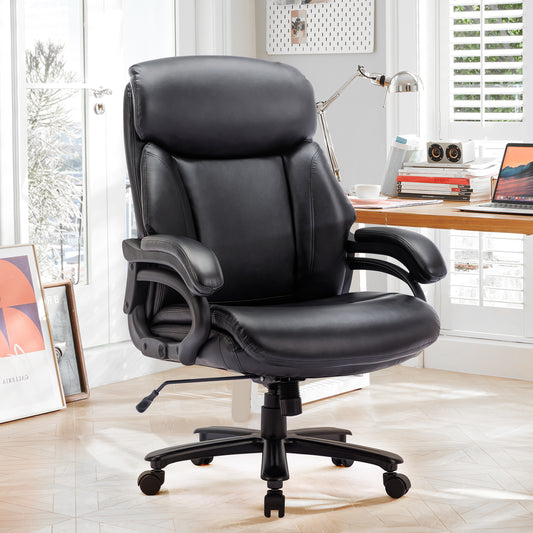 COLAMY Executive Big and Tall 400lbs Office Chair PU Leather Desk Chair Model.2181