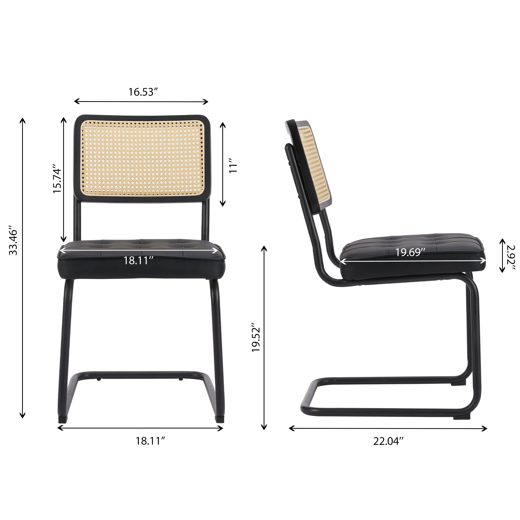 COLAMY Cesca Chairs