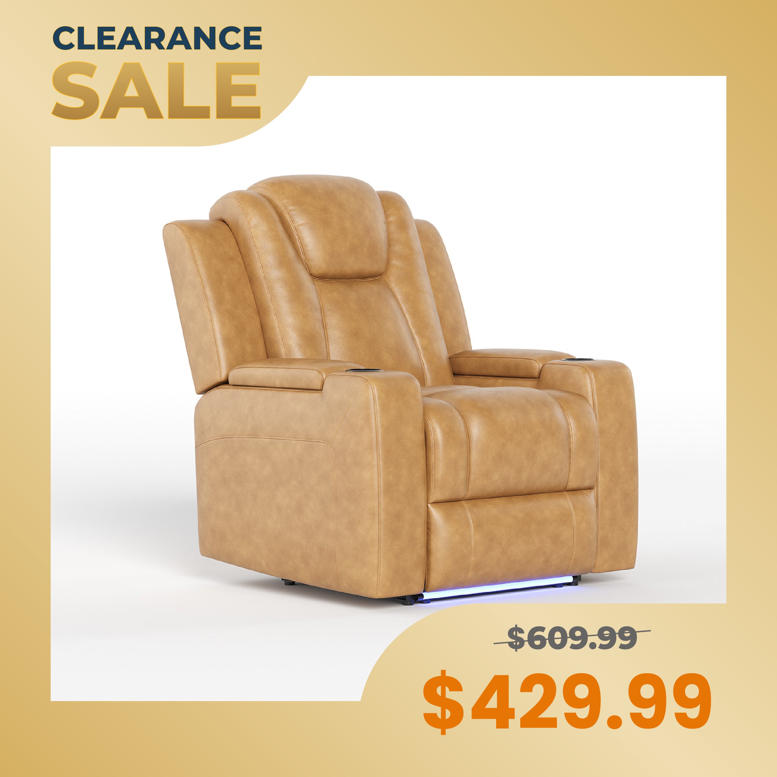 COLAMY SERENO Full-Power Adjustable Recliner Sofa