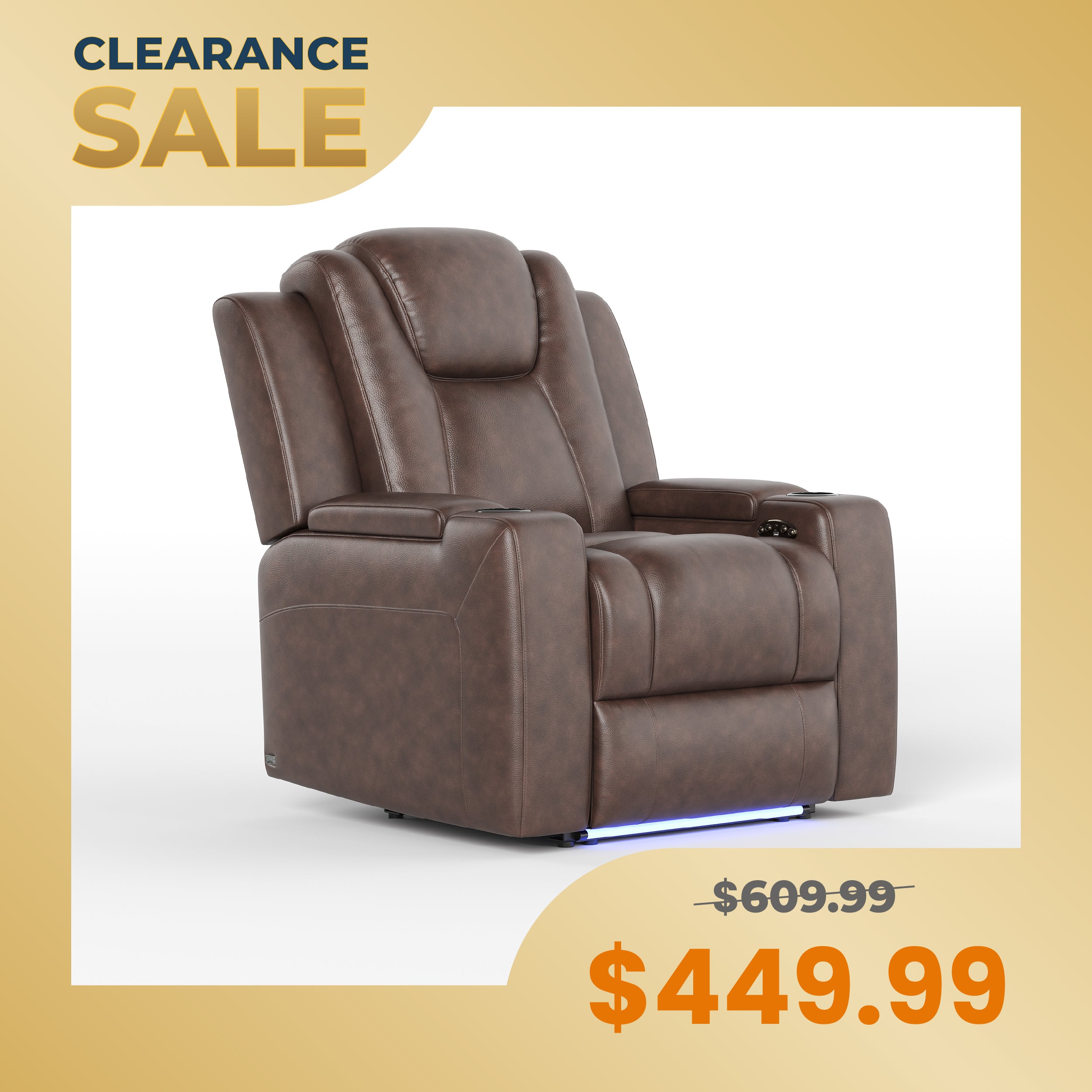 COLAMY SERENO Full-Power Adjustable Recliner Sofa