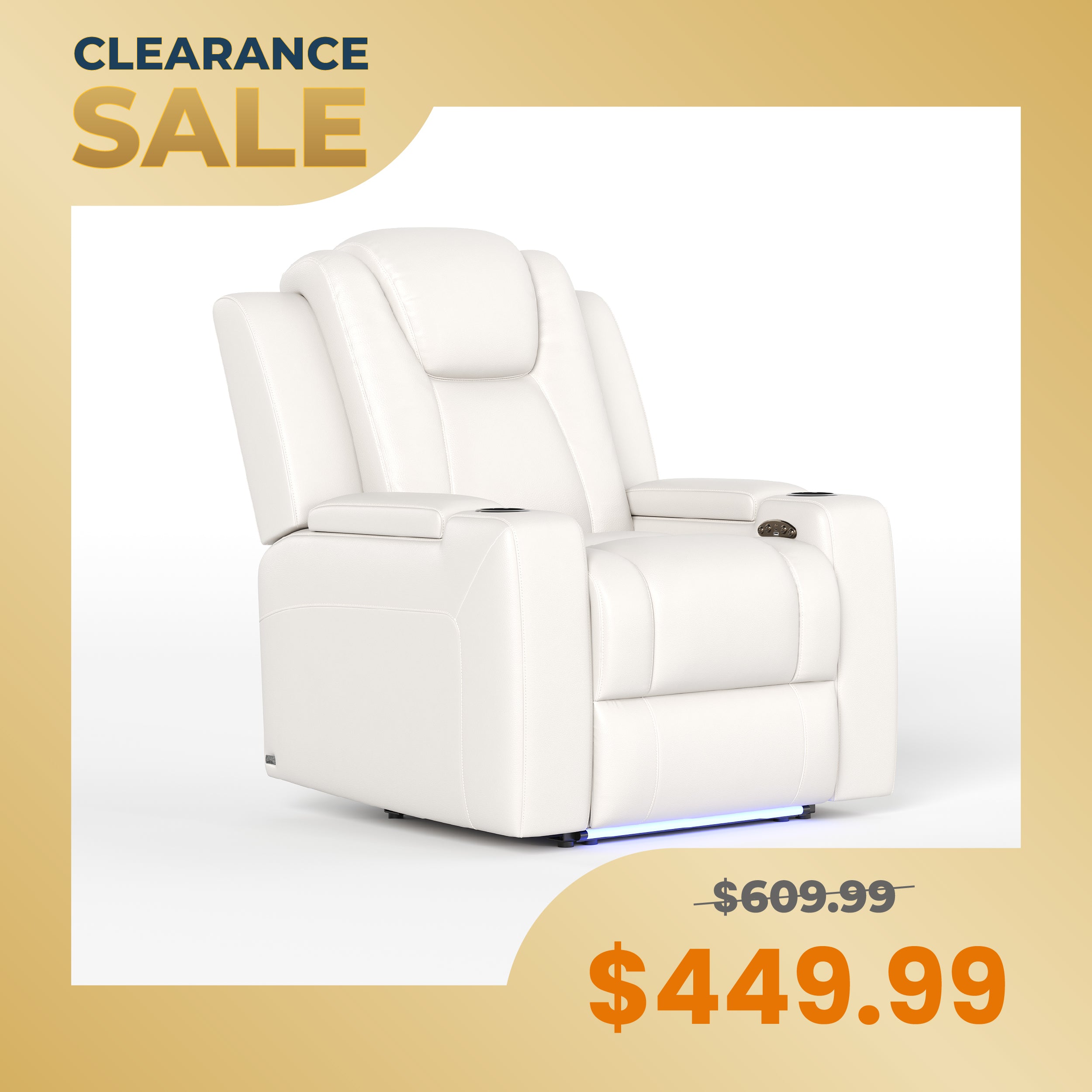 COLAMY SERENO Full-Power Adjustable Recliner Sofa
