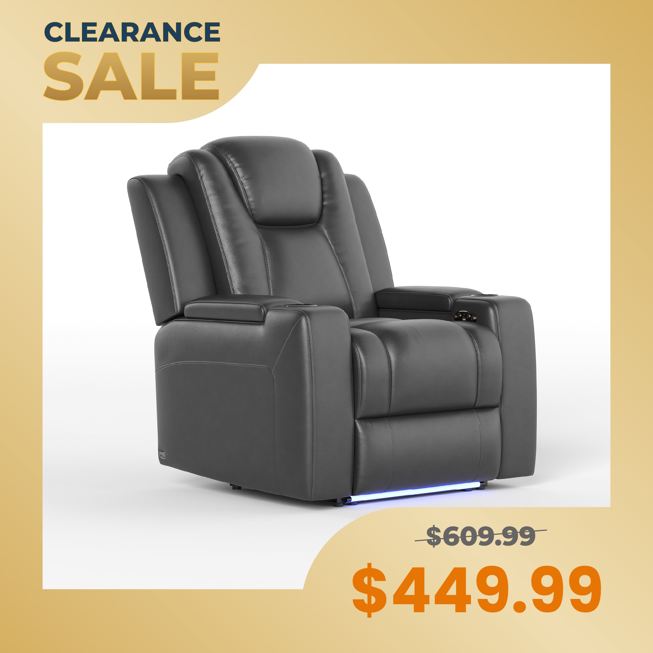 COLAMY SERENO Full-Power Adjustable Recliner Sofa