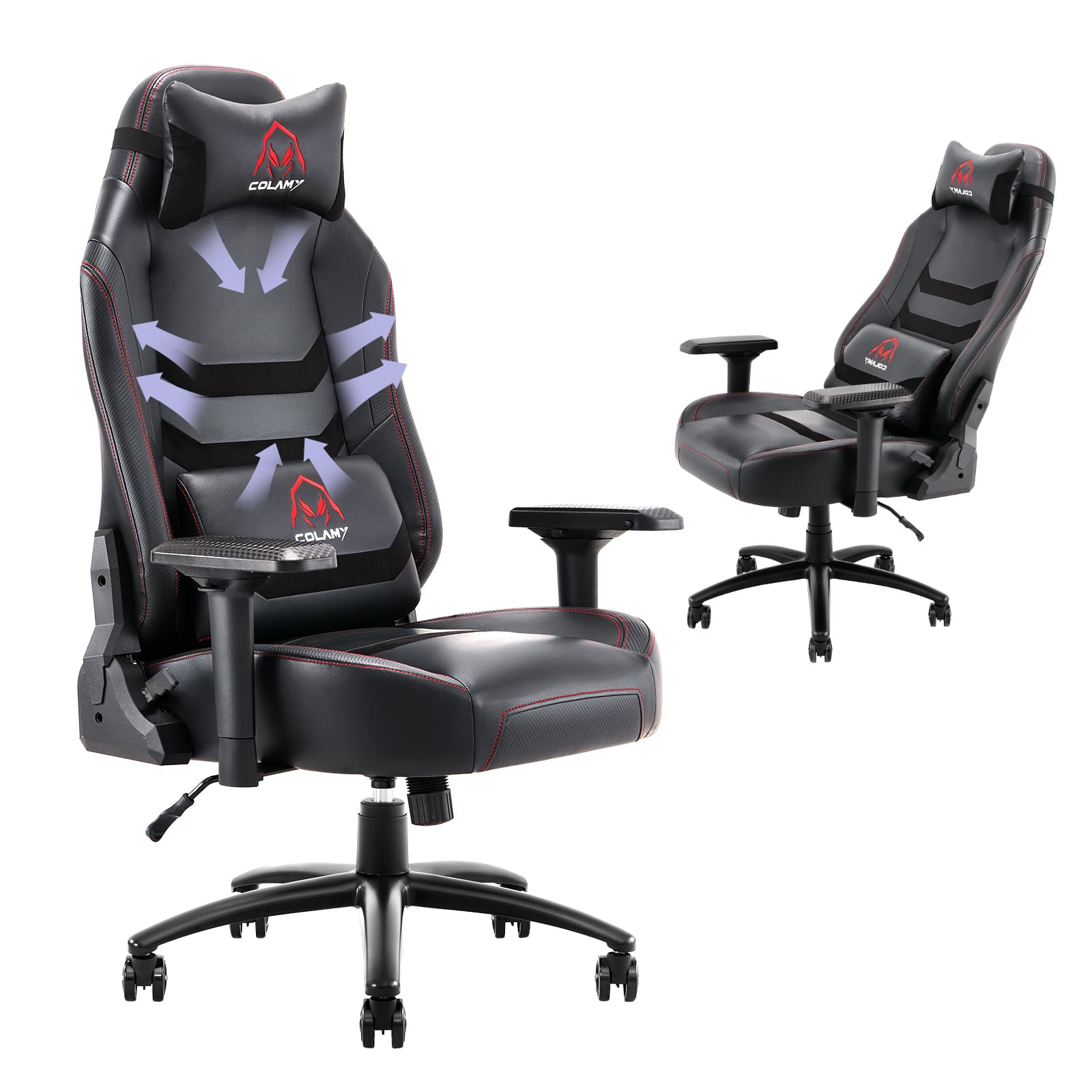 COLAMY 400lbs Big & Tall Gaming Chair Ergonomic Computer Chair Model.91311