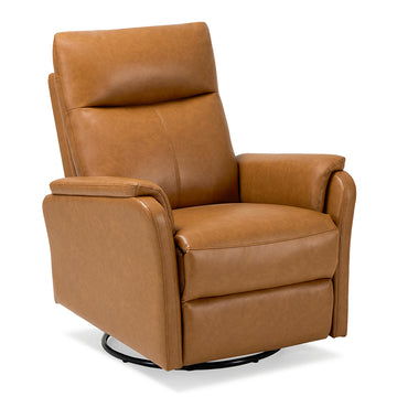 COLAMY PU Leather Swivel Recliner Chair Reclining Nursery Sofa Model.60162