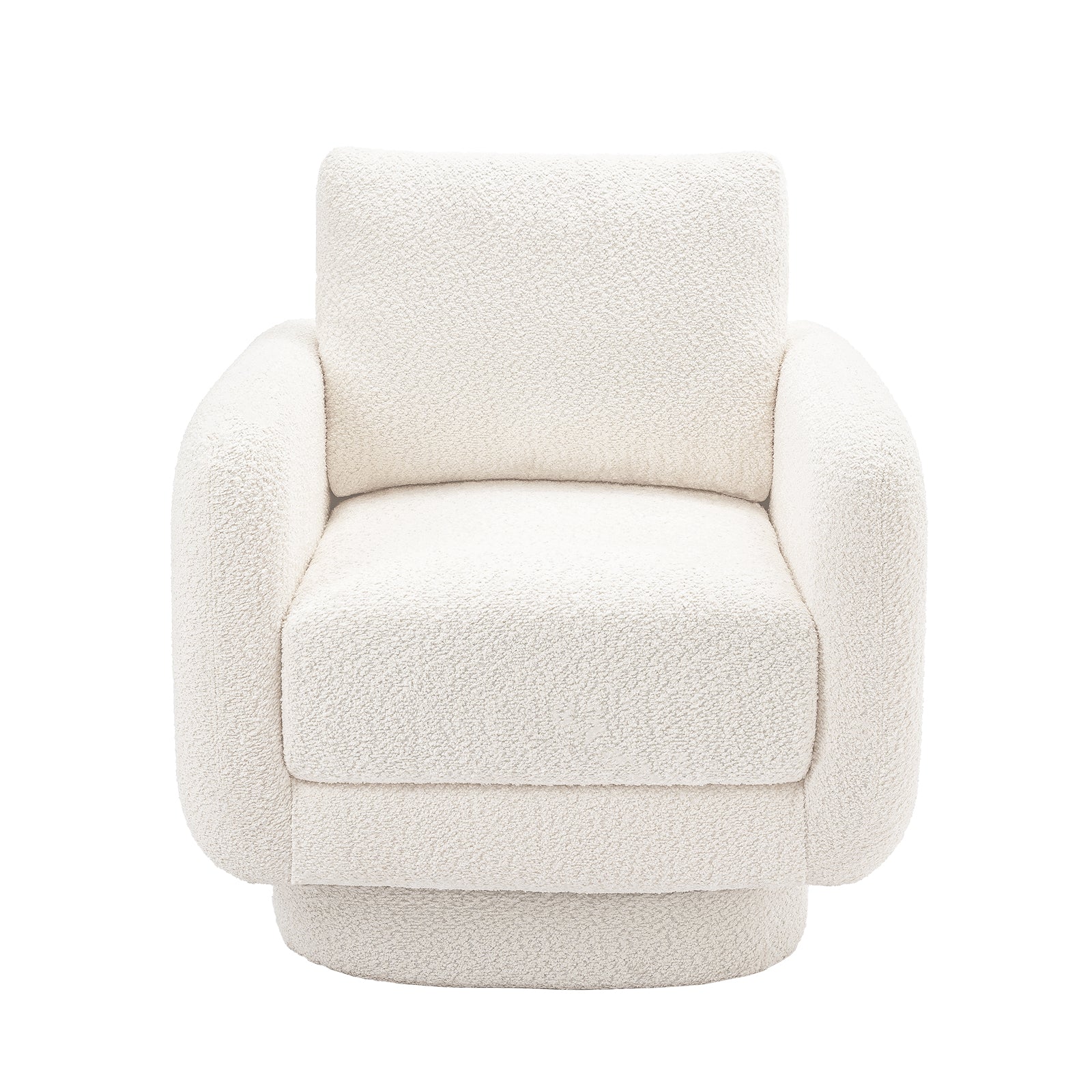 COLAMY Chenille Fabric 360° Swivel Accent Chair Model.W228