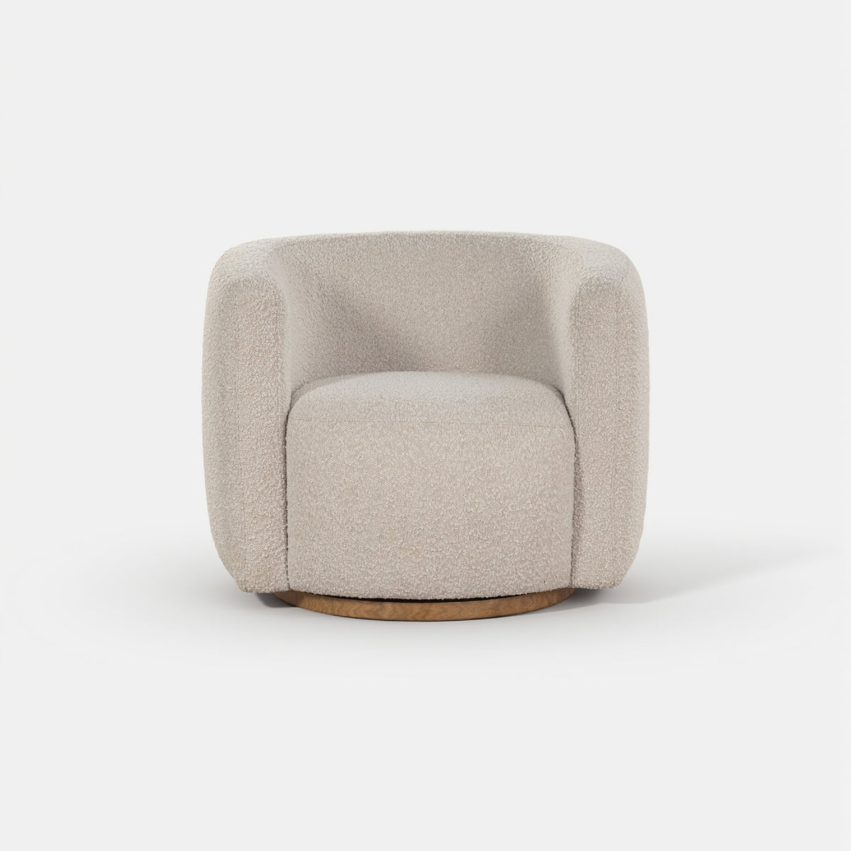 COLAMY AURA Compact Barrel Swivel Accent Chair