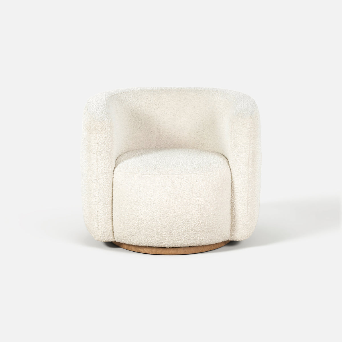 COLAMY AURA Compact Barrel Swivel Accent Chair