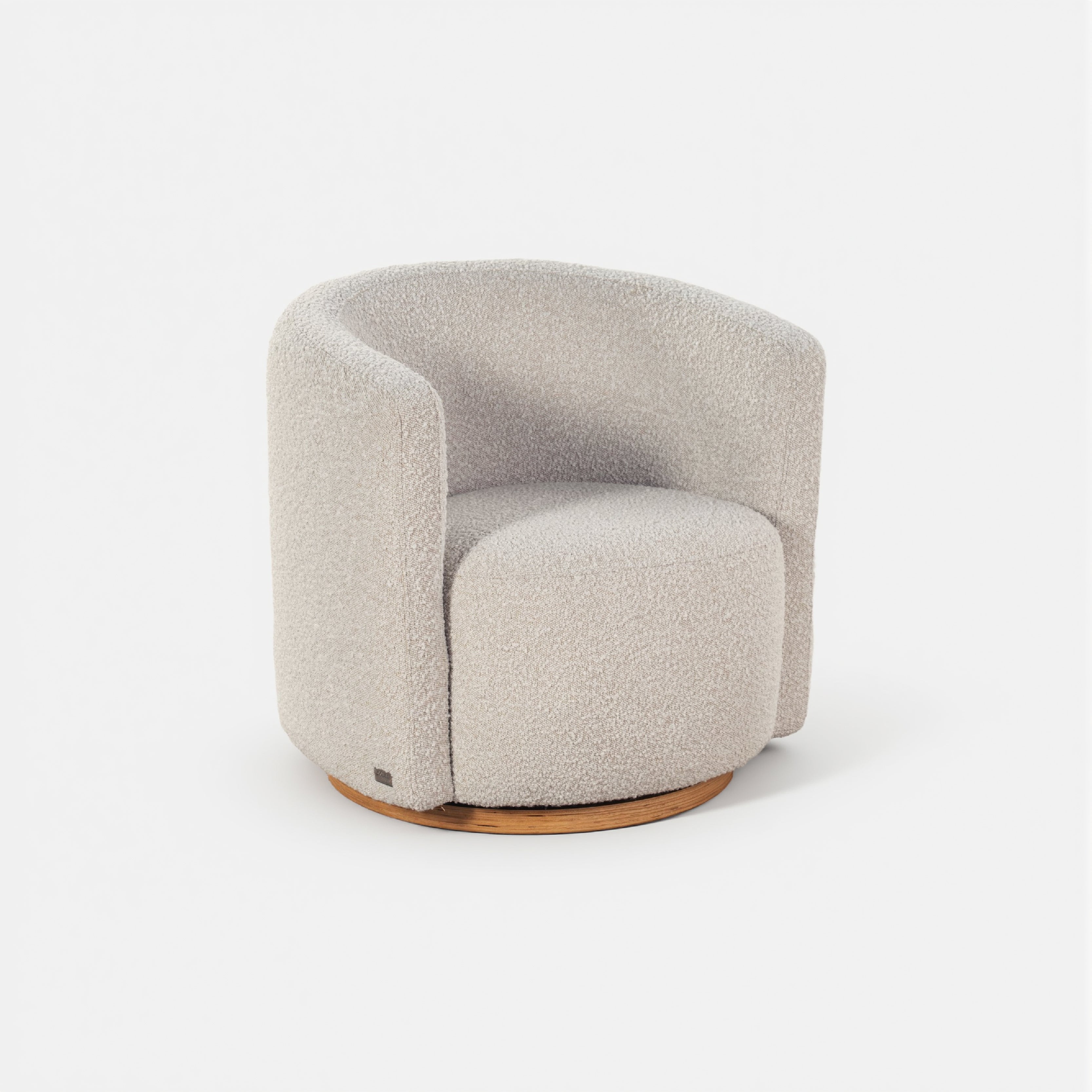 COLAMY AURA Oversized Cocoon Swivel Accent Chair