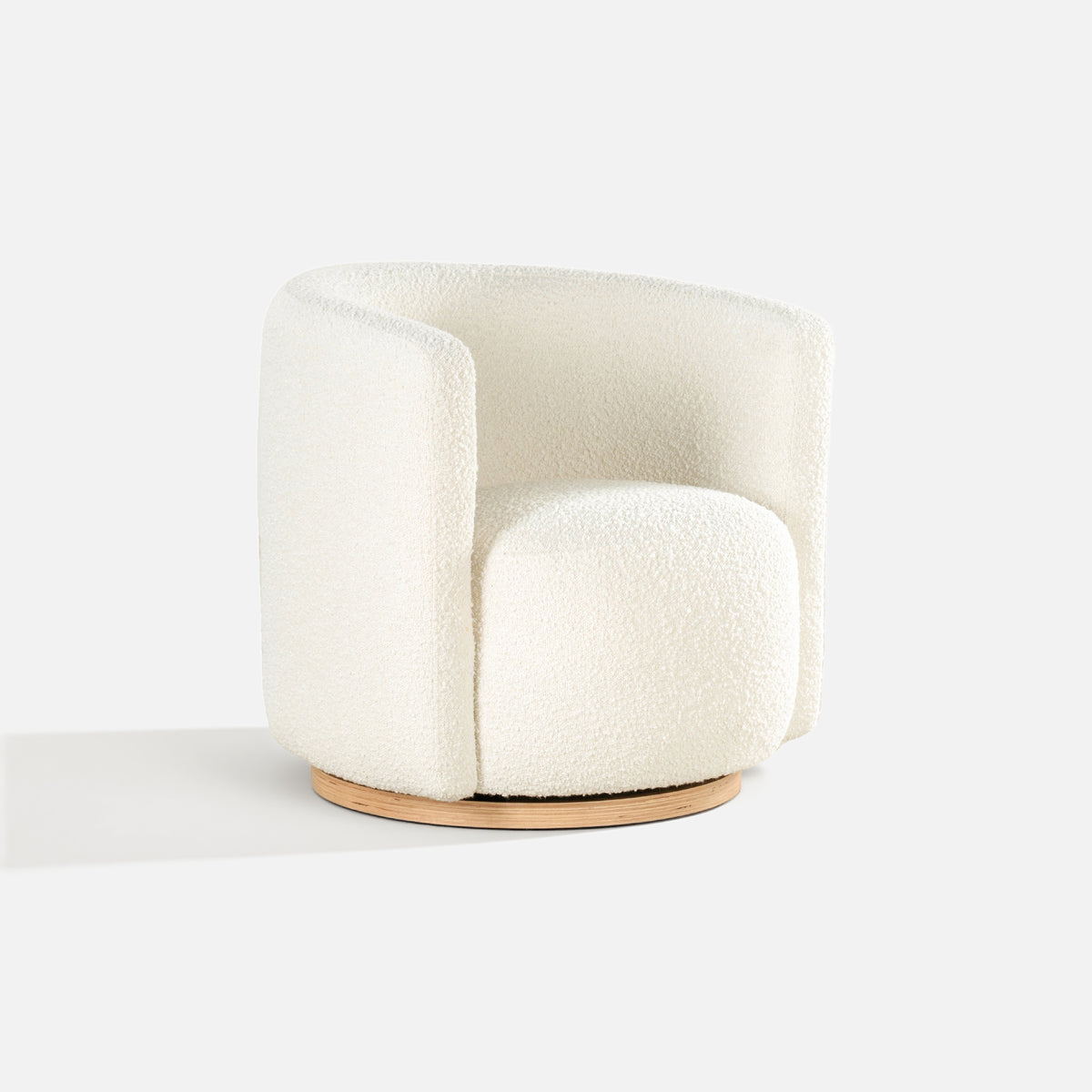 COLAMY AURA Oversized Cocoon Swivel Accent Chair